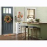 Set of 2 Linen-Look Bar Stools, , large