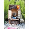 Solar Stump with Bear, , large