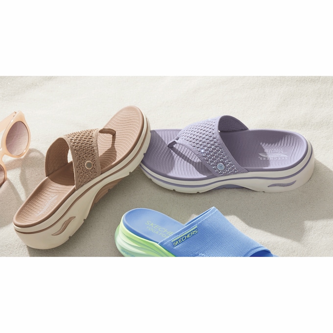 Skechers Women's Martha Stewart GO WALK Arch Fit Illuminating Sandal, , large