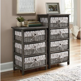 Harper Storage Basket Tower, , large