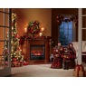 6-ft. Lit Poinsettia Garland, , large