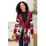 Holiday Spirit Fringe Cardigan, , large