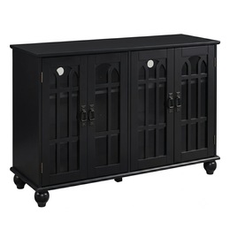 Arched Mission-Style TV Stand, , large