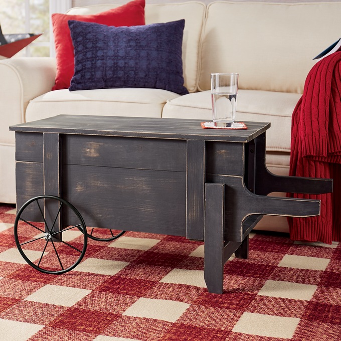 Wagon Wheel Coffee Table, , large