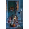 Lit Halloween Floral Garland, , large