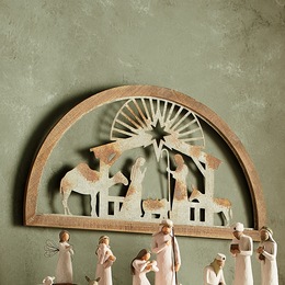 Galvanized Nativity Scene Wall Art, , large