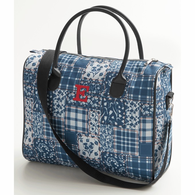 3-Piece Personalized Weekender Luggage Set, Navy Patch, large