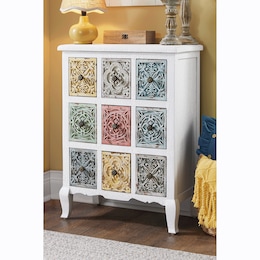 Kenders Multicolored Rustic Cabinet, , large