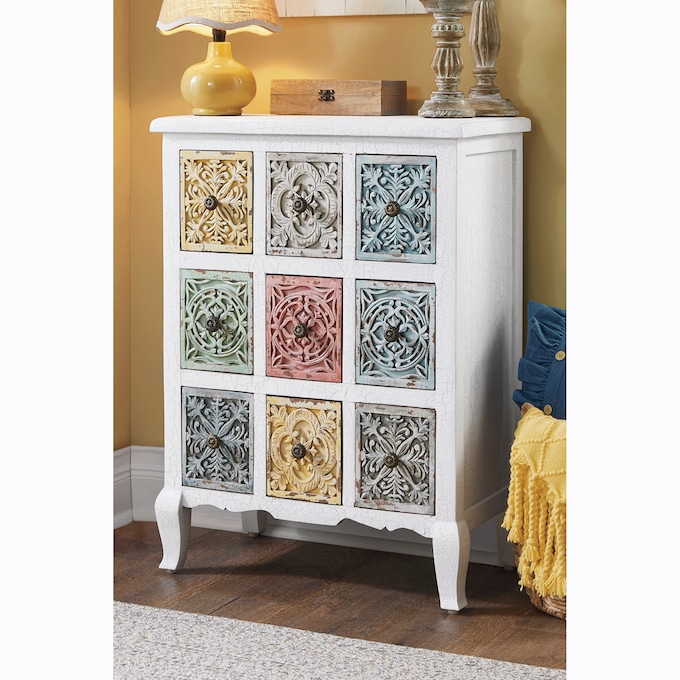 Kenders Multicolored Rustic Cabinet, , large