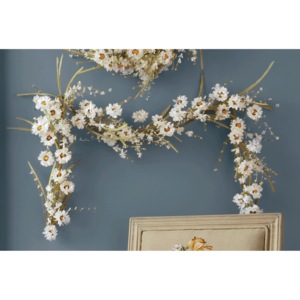 Faux-Daisy Floral Garland, , large