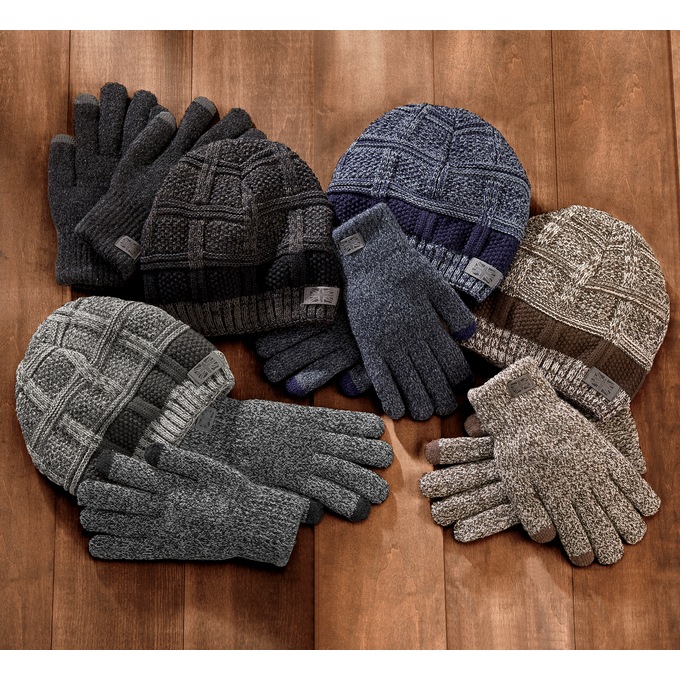 Men’s Britt’s Knits Hat and Glove Set, , large