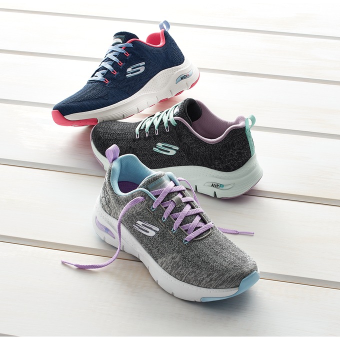 Skechers Women's Arch Fit Comfy Wave Lace-Up, , large