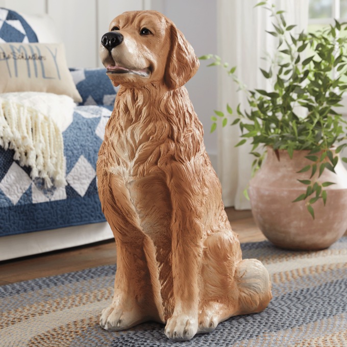 Golden Retriever Statue, , large