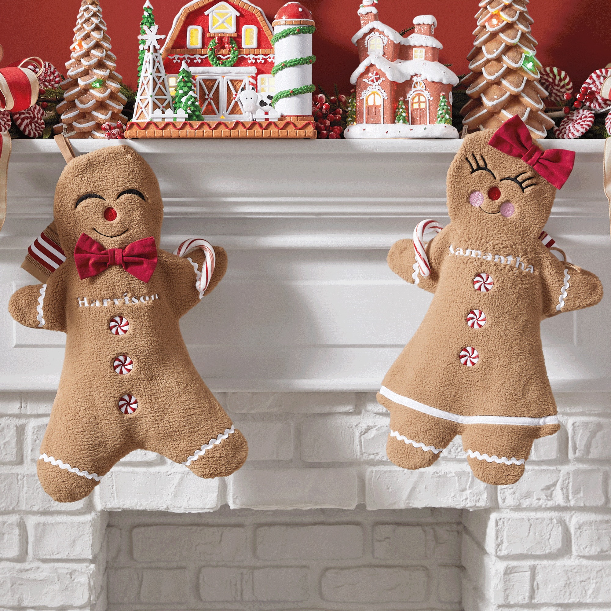 Gingerbread Stuffer Stocking, , large