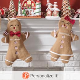 Gingerbread Stuffer Stocking, , large