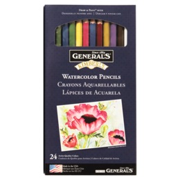 General's Pencil Kimberly 24-Piece Watercolor Pencil Set, , large