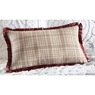 Spice Plaid With Fringe Decorative Pillow, , large