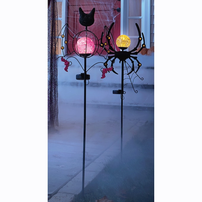 Set of 2 Solar Halloween Stakes, , large