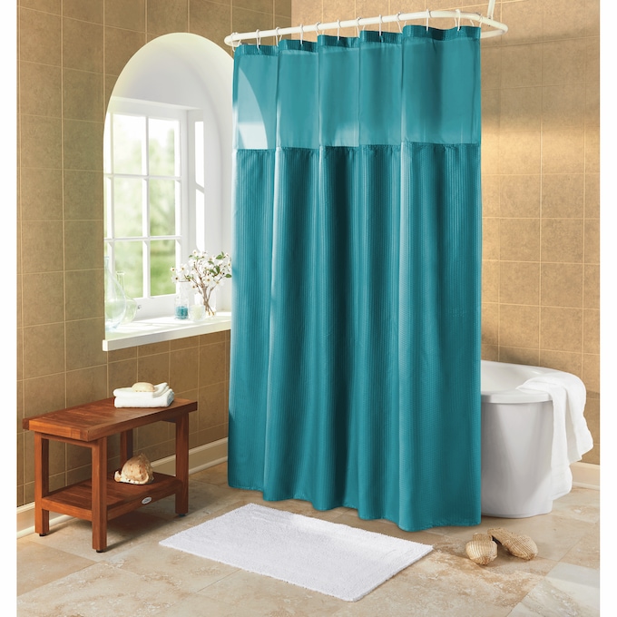 Serene Snap Shower Curtain, , large