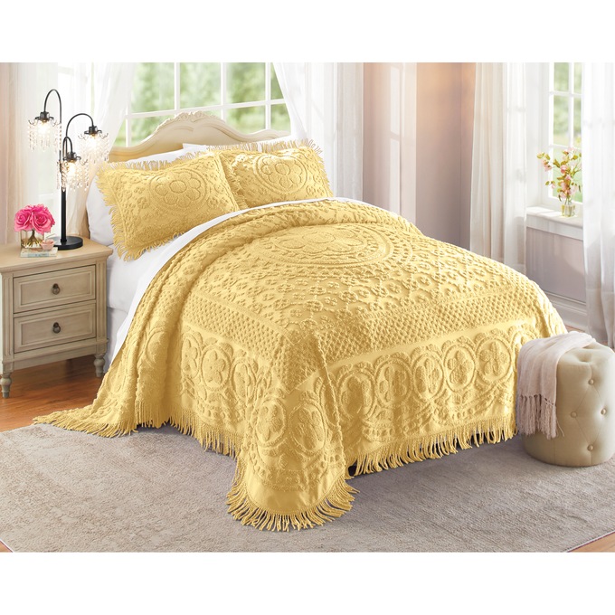 Emily Chenille Bedspread, , large