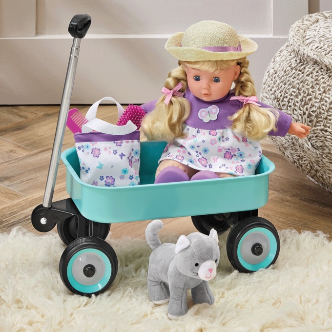 Doll with Wagon Playset, , large