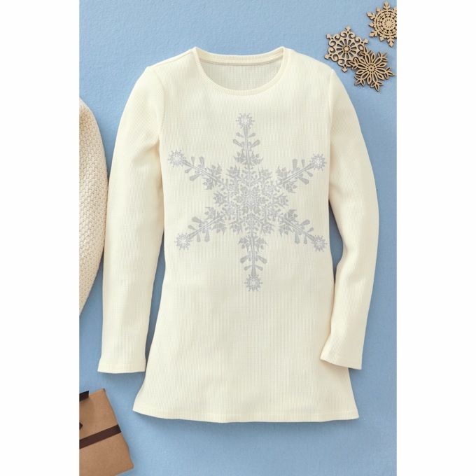 Winter's Waffle Knit Top, , large