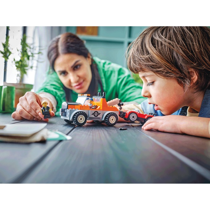 LEGO Tow Truck and Sports Car Repair Country Door