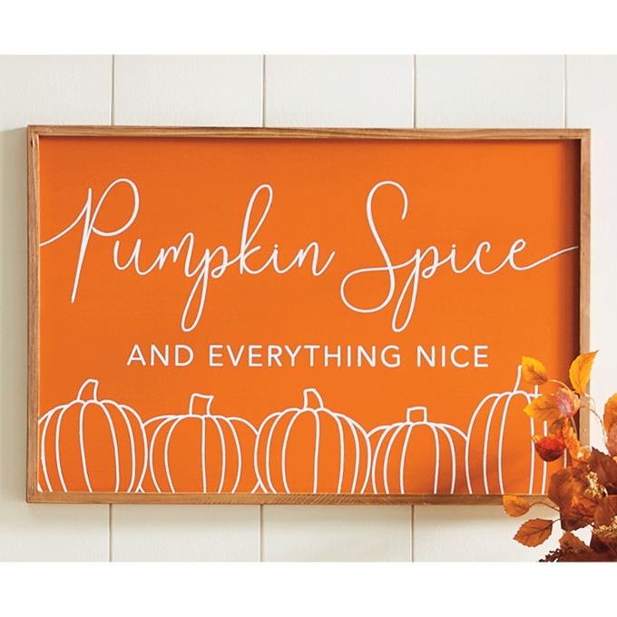 Pumpkin Spice Sign, , large