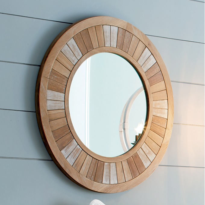 Distressed Coastal Wood Wall Mirror Country Door Distressed Coastal Wood Wall Mirror, Distressed Door Wood Wall Mirror
