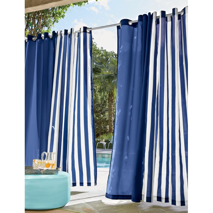 Indoor/Outdoor 96" Stripe Grommet Panel, , large