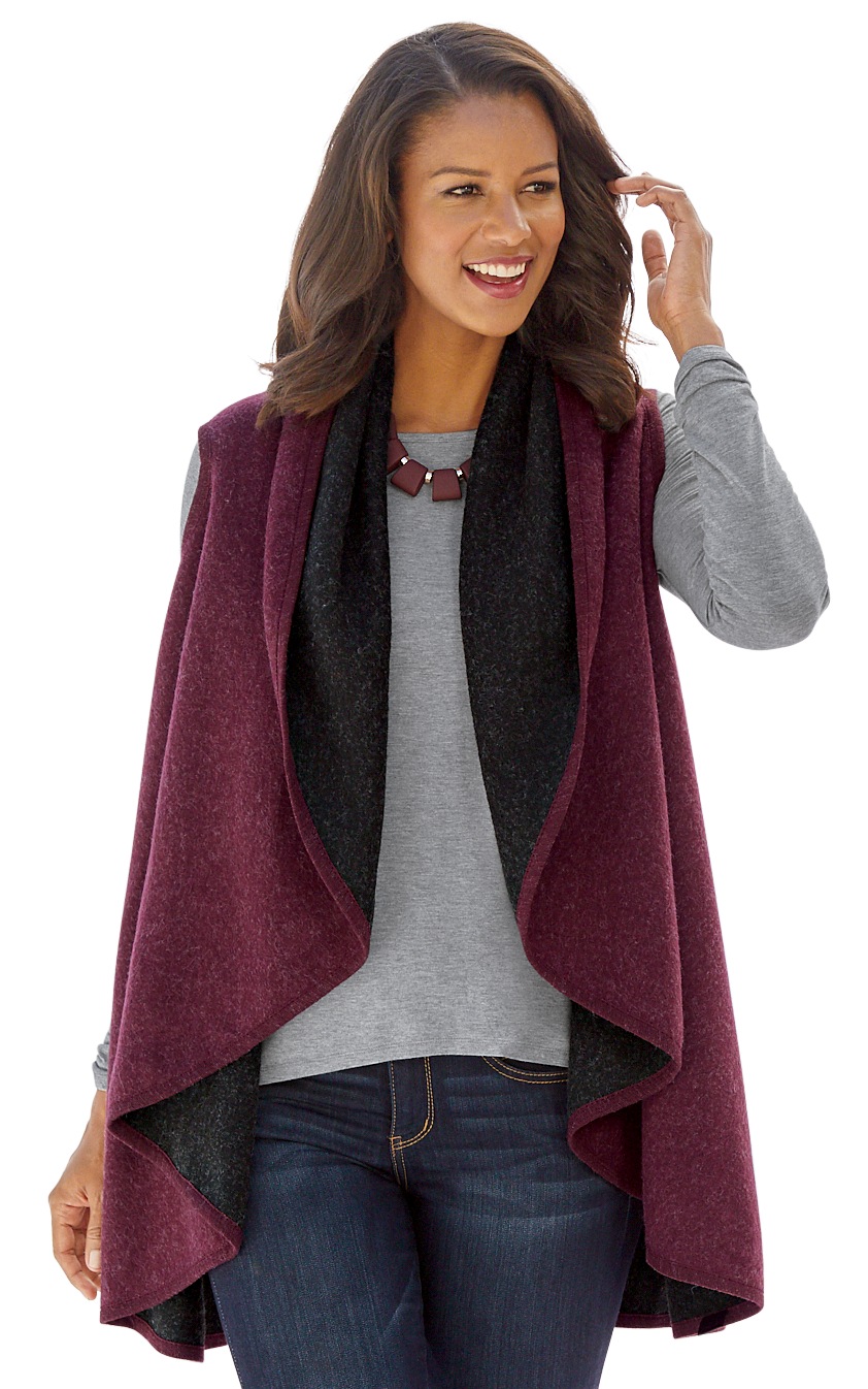 Reversible shawl