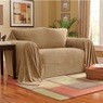 Textured Plush Furniture Throw, , large