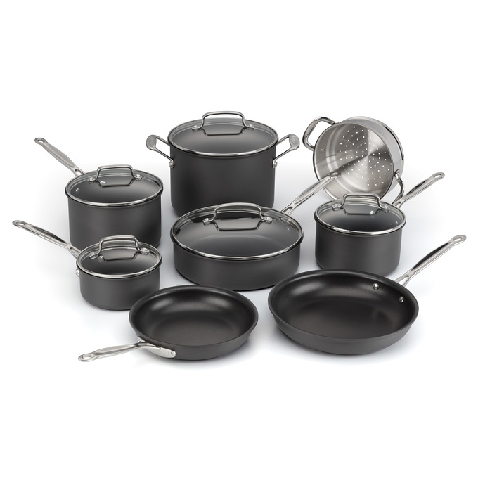 Cuisinart 13-Piece Chef's Classic Hard-Anodized Nonstick Cookware Set