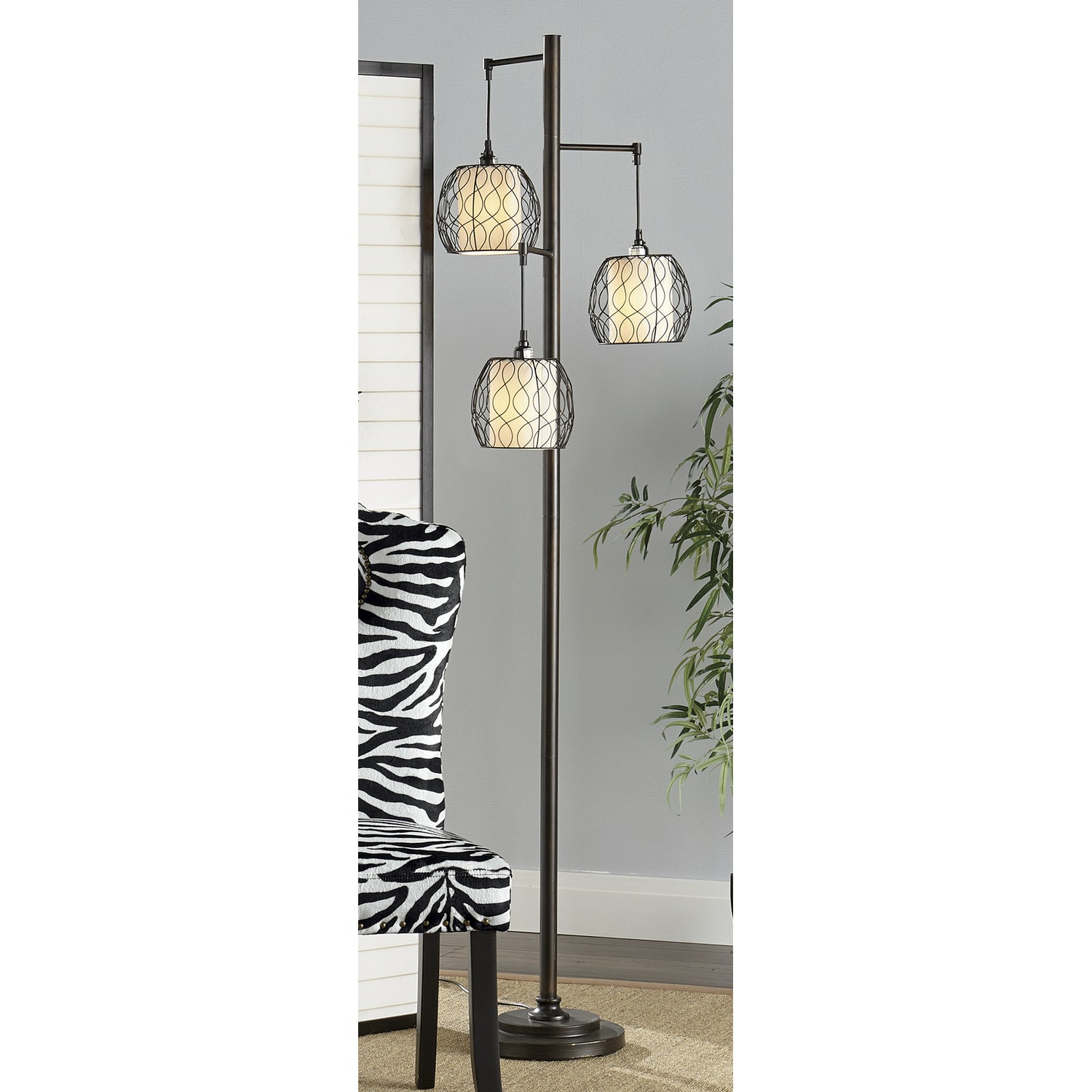 Triple The Light Floor Lamp Country Door Triple The Light Floor Lamp