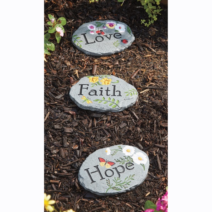 Set of 3 Assorted Stepping Stones, , large