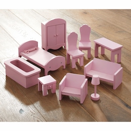 10-Piece Dollhouse Furniture Set, , large