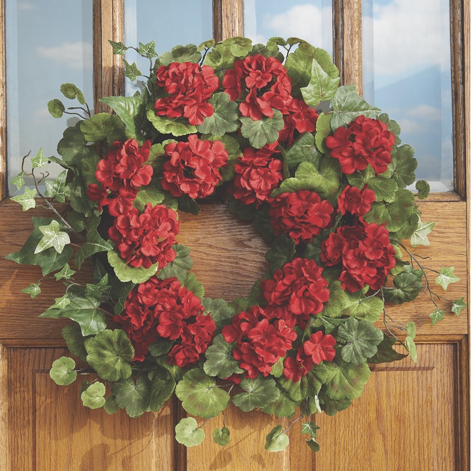 Geranium Wreath, , large