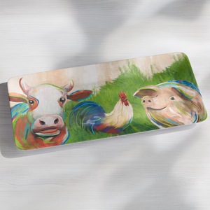 Melamine Farm Animal Platter, , large