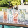 Set of 4 Assorted Swirl Acrylic Tumblers, , large