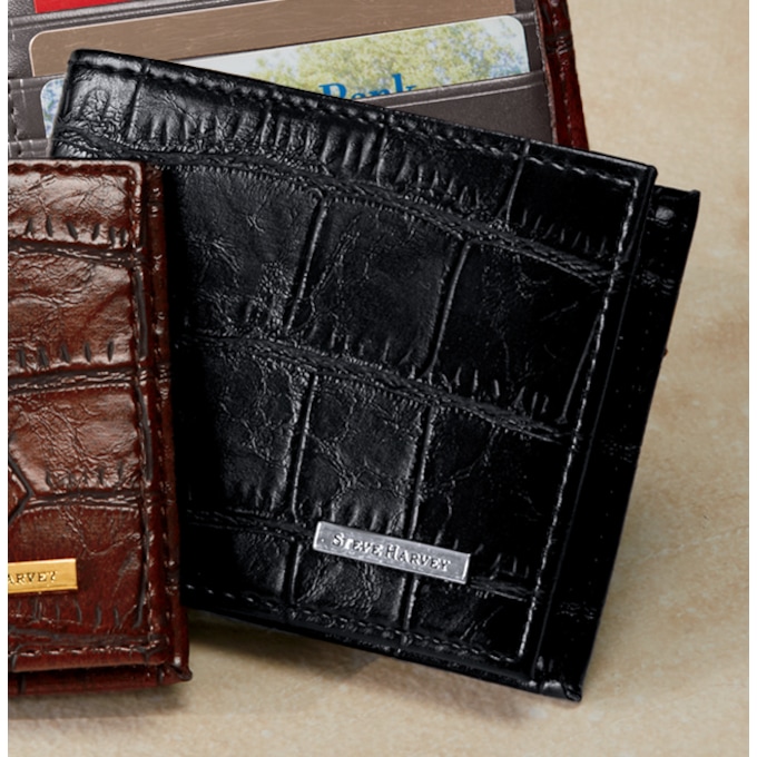 Croco Bi-Fold Wallet by Steve Harvey, , large
