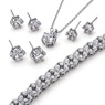 5-pc. Cubic Zirconia Earrings/Necklace/Bracelet Set, , large