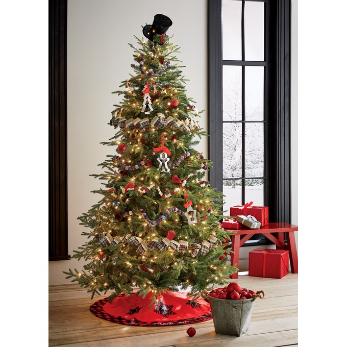 Plaid Mitten Garland, , large