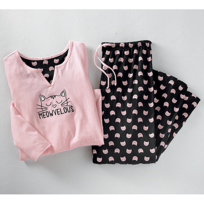 Meowvelous Cat PJ Set, , large