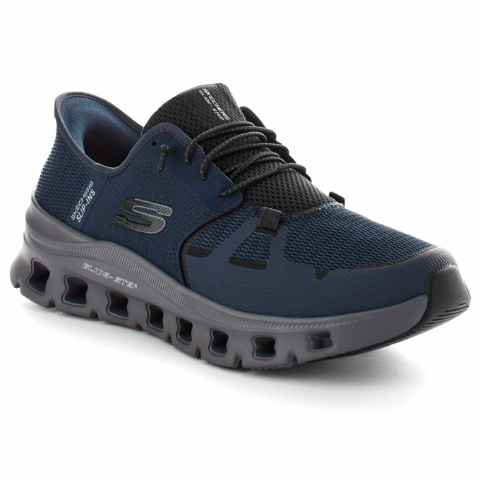 Skechers Men’s Slip-Ins Glide-Step Pro Shoe, Navy Charcoal, large