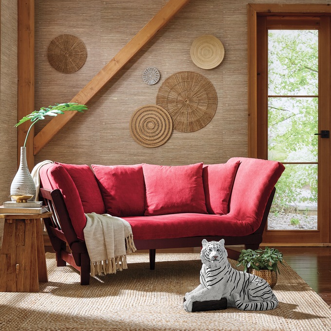 Sofa Bed Lounger Mattress with Pillows, , large