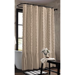 Cate Chenille Shower Curtain, , large