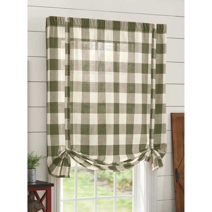 Buffalo Plaid Tie Shade, , large