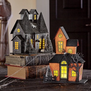 Buy Both Halloween LED Houses and Save, , large