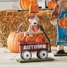Chunky Wood Cutouts Lit Harvest Dog, , large