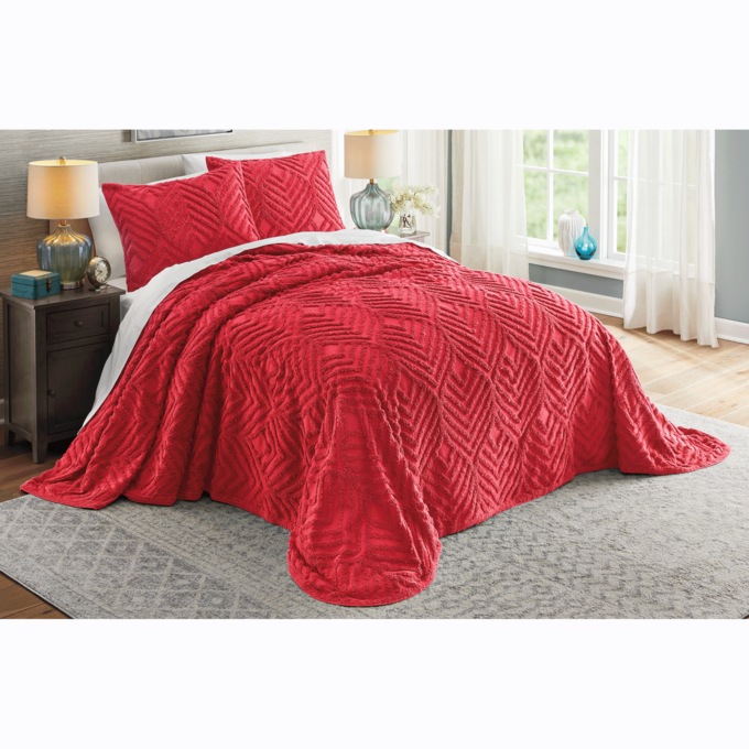 Moderne Chenille Sham, , large